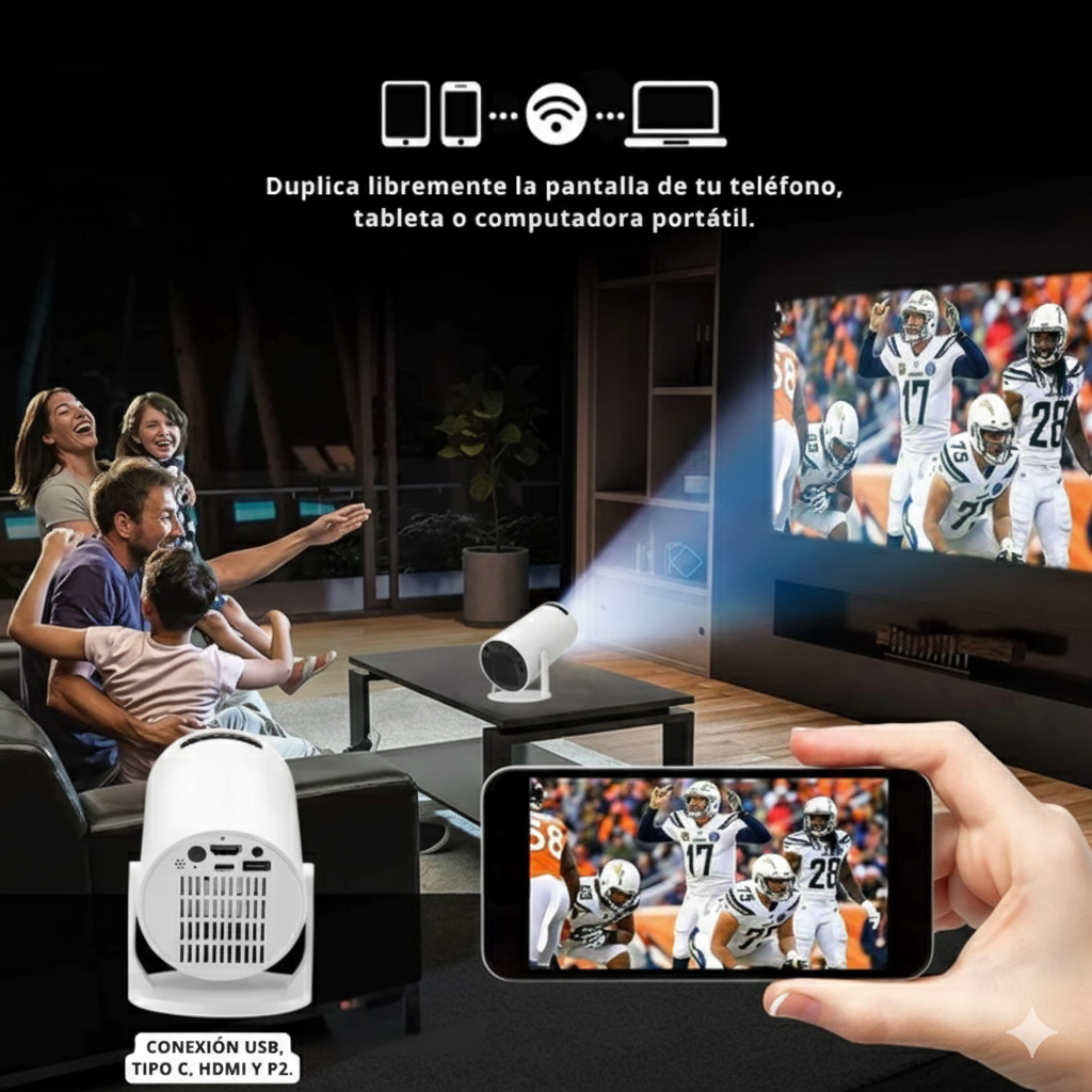 Mini Proyector - 🎬 Cine portátil en tus manos