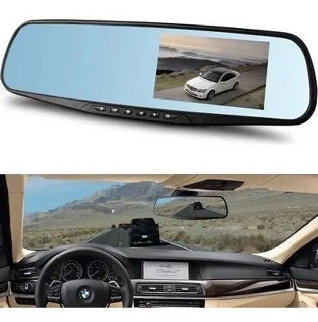 Retrovisor Digital | 2 en 1 con Cámara Frontal y Trasera