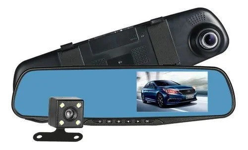 Retrovisor Digital | 2 en 1 con Cámara Frontal y Trasera