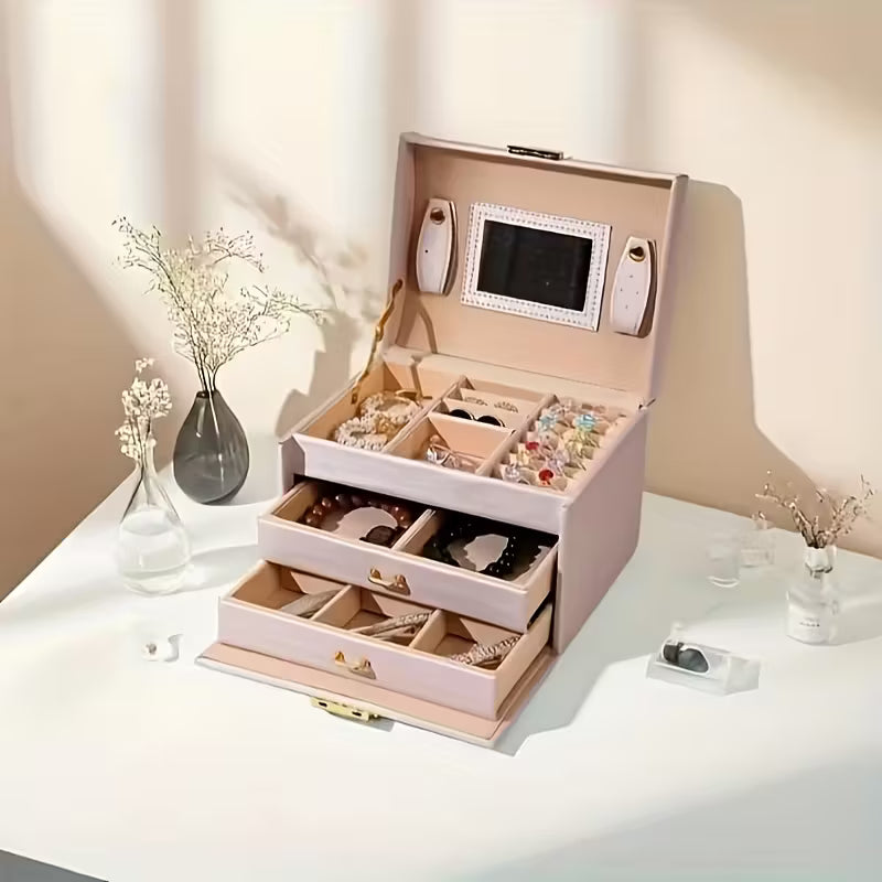 Caja Joyera de Lujo de 3 niveles – Diseño, Estilo y Funcionalidad