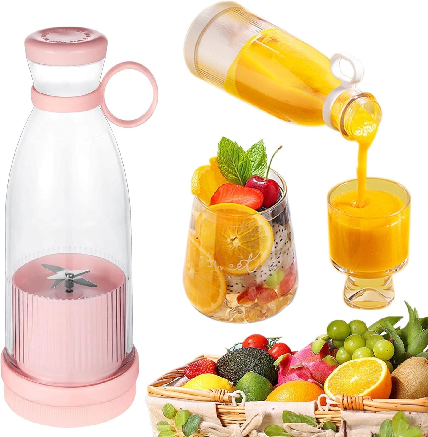 Mini Licuadora Recargable Portátil para Frutas y Jugos