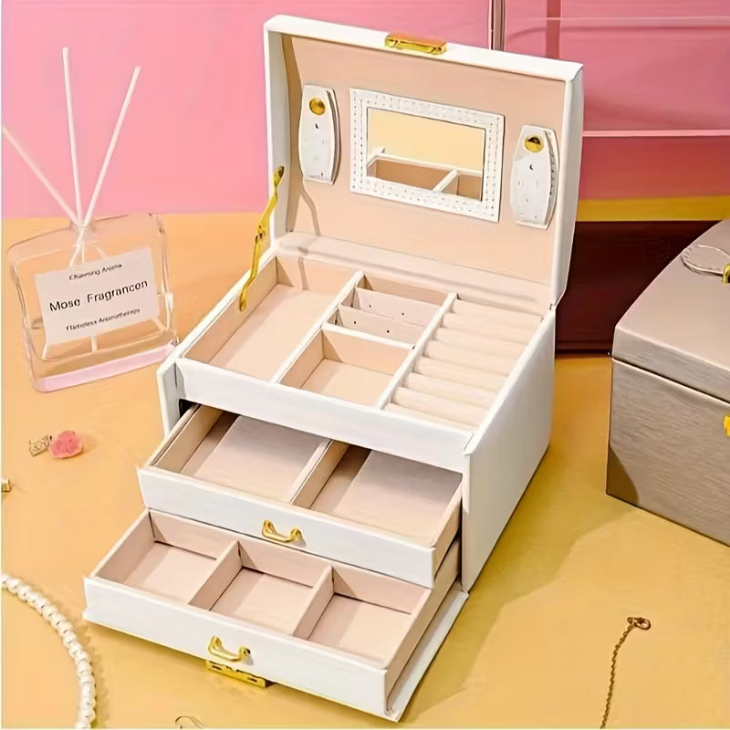 Caja Joyera de Lujo de 3 niveles – Diseño, Estilo y Funcionalidad