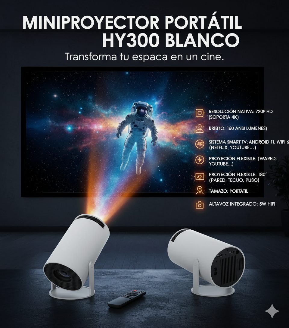 Mini Proyector - 🎬 Cine portátil en tus manos
