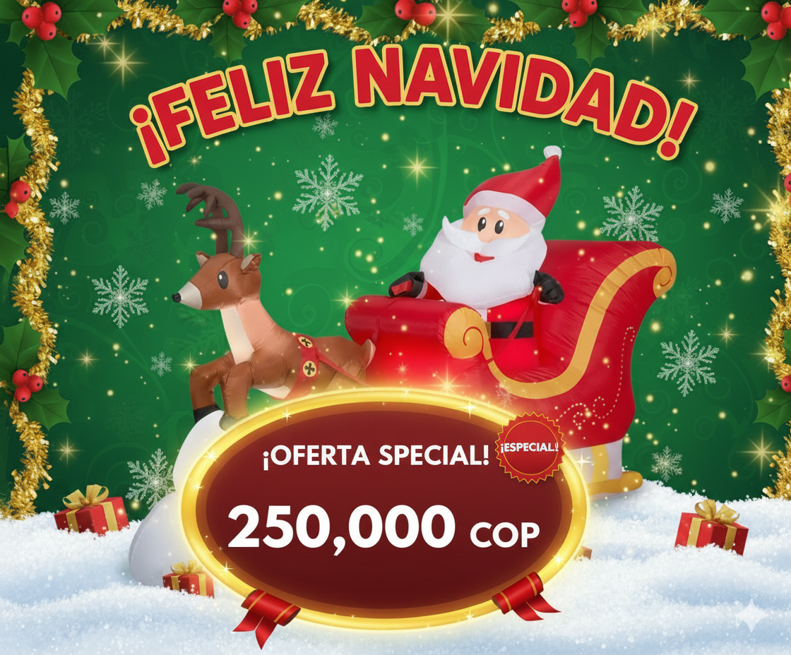 Inflable De Decoracion De Navidad