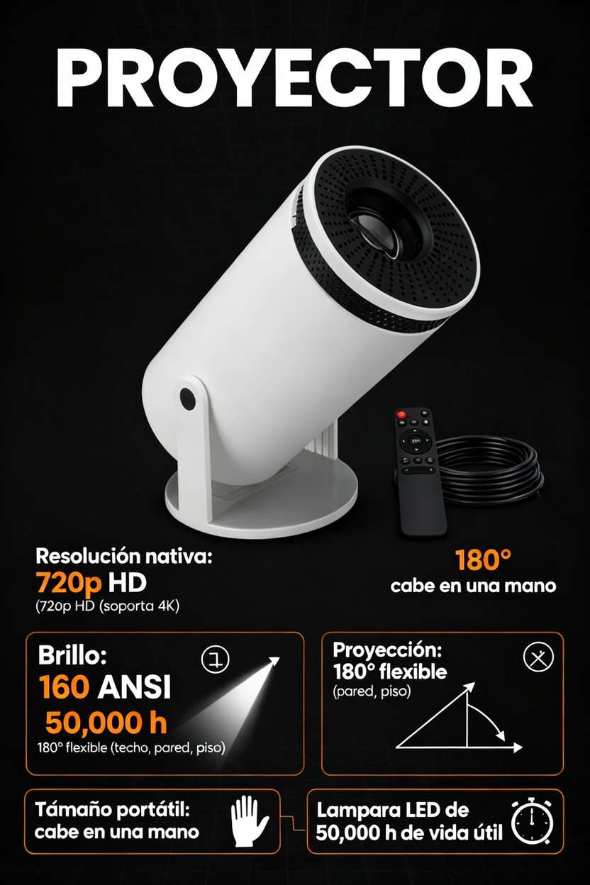 Mini Proyector - 🎬 Cine portátil en tus manos