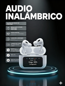 Audífonos Inalámbricos con Pantalla Digital LED