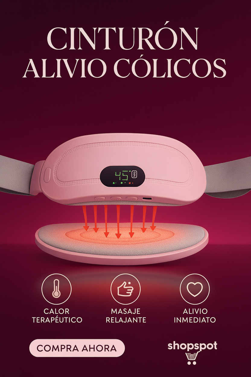 Cinturón Alivio Cólicos con Calor y Masaje