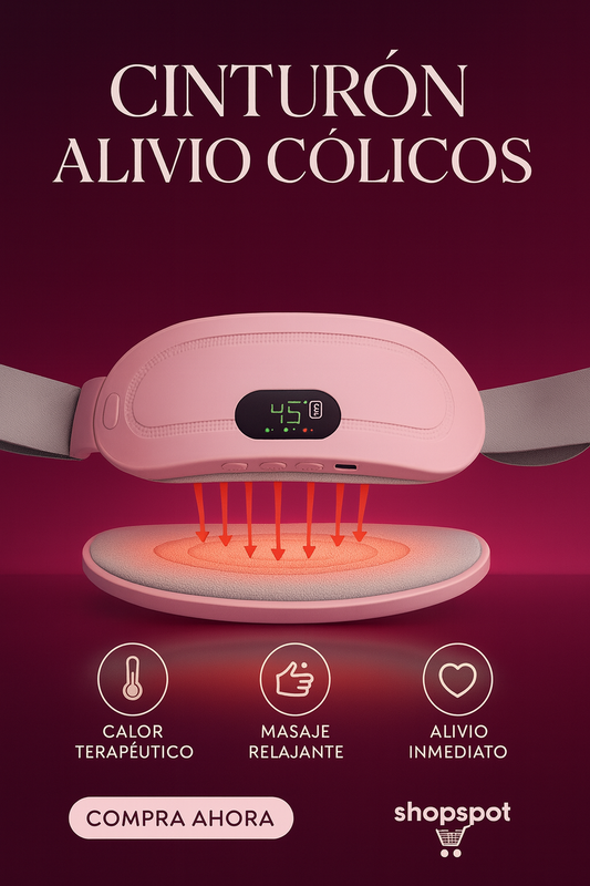 Cinturón Alivio Cólicos con Calor y Masaje